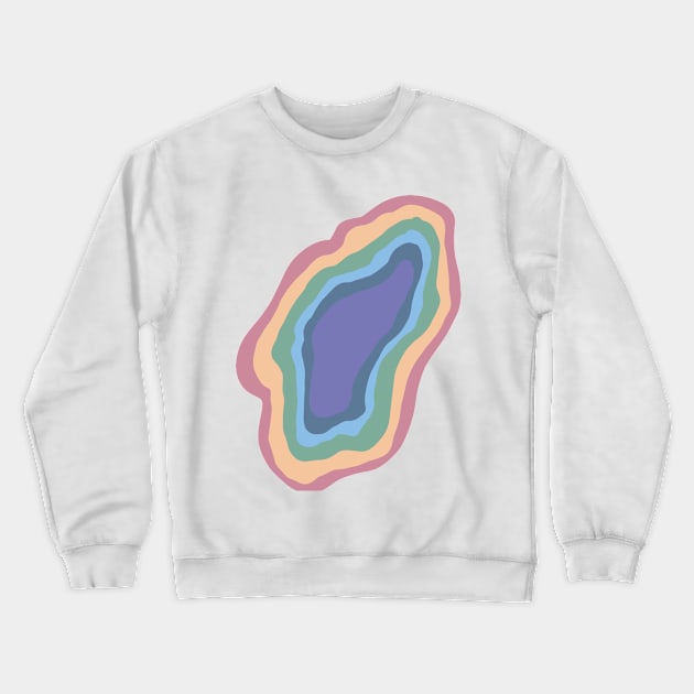 Rainbow Pattern Hand Drawing Crewneck Sweatshirt by me and dinosaur